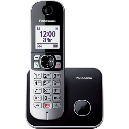 CORDLESS PHONES  KX-TG6851 GRB BLACK ΜΕ ΑΝΟΙΧΤΗ ΑΚΡΟΑΣΗ